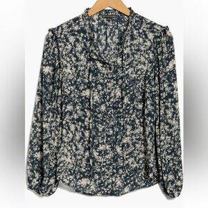 Adrianna Papell
Ruffle Split Neck Long Sleeve Button-Up Shirt
